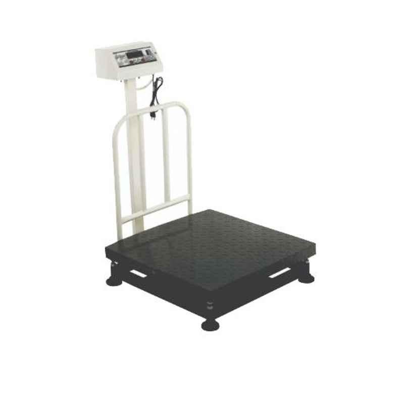 iScale 150kg and 10g Accuracy Industrial Heavy-Duty Weighing Machine with Mild Steel Platform and Double Display