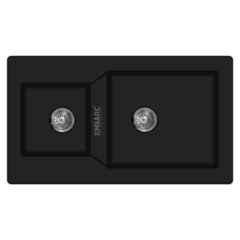 Embarc F1 34x20 inch Black Granite Quartz Kitchen Sink