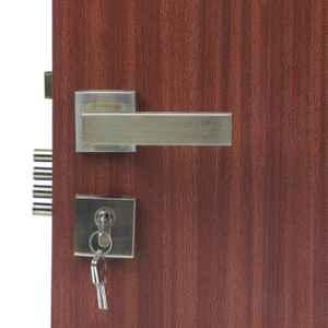 Handle Waala Rose LB-1007 60mm Stainless Steel Antique Brass Finish Both Side Key Mortise Door Lock Set
