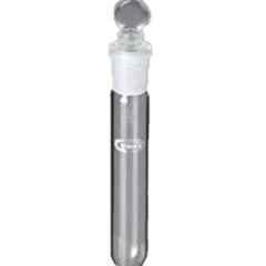 Glassco 12x100mm Interchangeable Test Tube with Penny Head Glass Stopper, 096.502.01