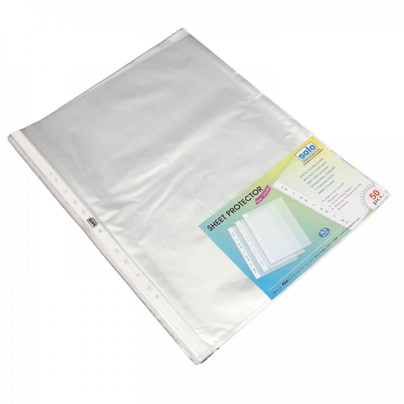 Sheet Protectors for 3 Ring Binder - 500 Premium Clear Plastic Page Protectors  3