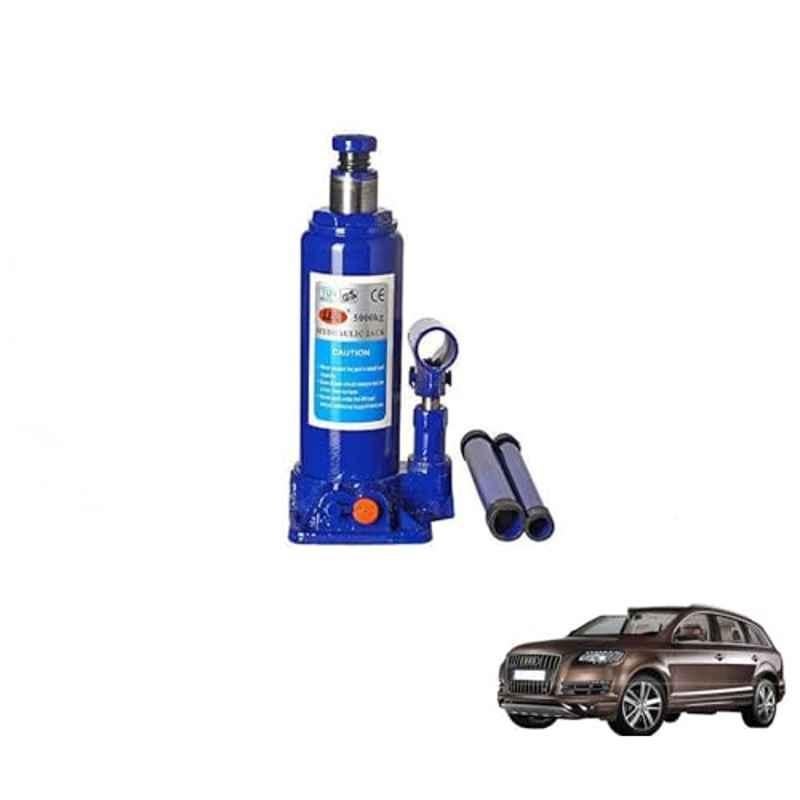 Kozdiko 5 Ton Iron Blue Hydraulic Bottle Jack with Two Rods for Audi Q7