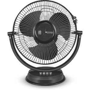 Zigma TIKTIK 45W Black 3 Blade Quiet Portable Table Fan, Sweep: 300 mm