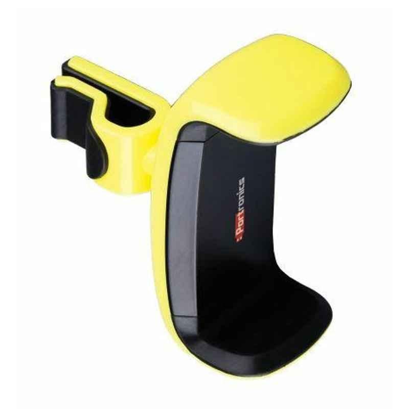 Portronics Yellow Clamp Car Mobile Holder, POR 724 (Pack of 10)