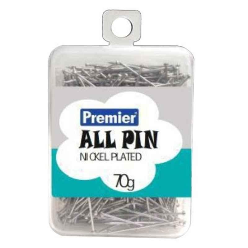 Premier 28mm 70g Nickel Plated All Pin Box, MINT161 (Pack of 12)
