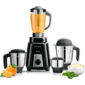 Longway Kratos 1000W Plastic Black & Silver Mixer Grinder with 4 Jars, DSQW-78688336