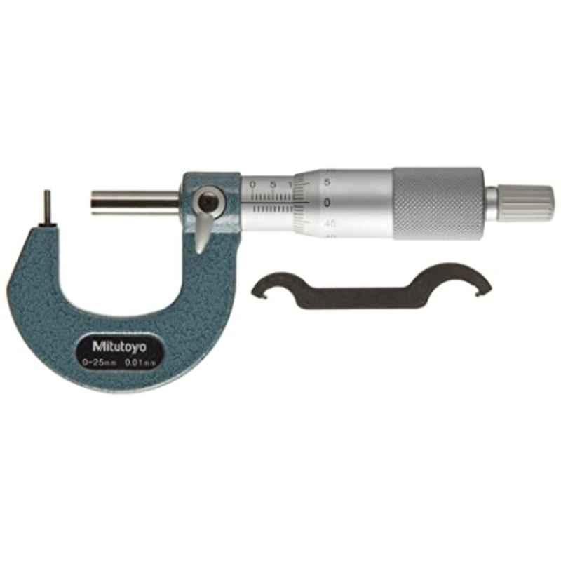 Mitutoyo 0-25mm Cylindrical Anvil Tube Micrometer, 115-316