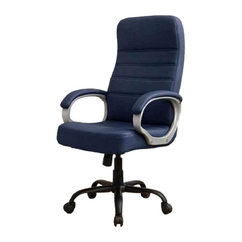 ZRF Comfort Leatherette Blue High Back Revolving Executive Office Chair, BULE 10Q