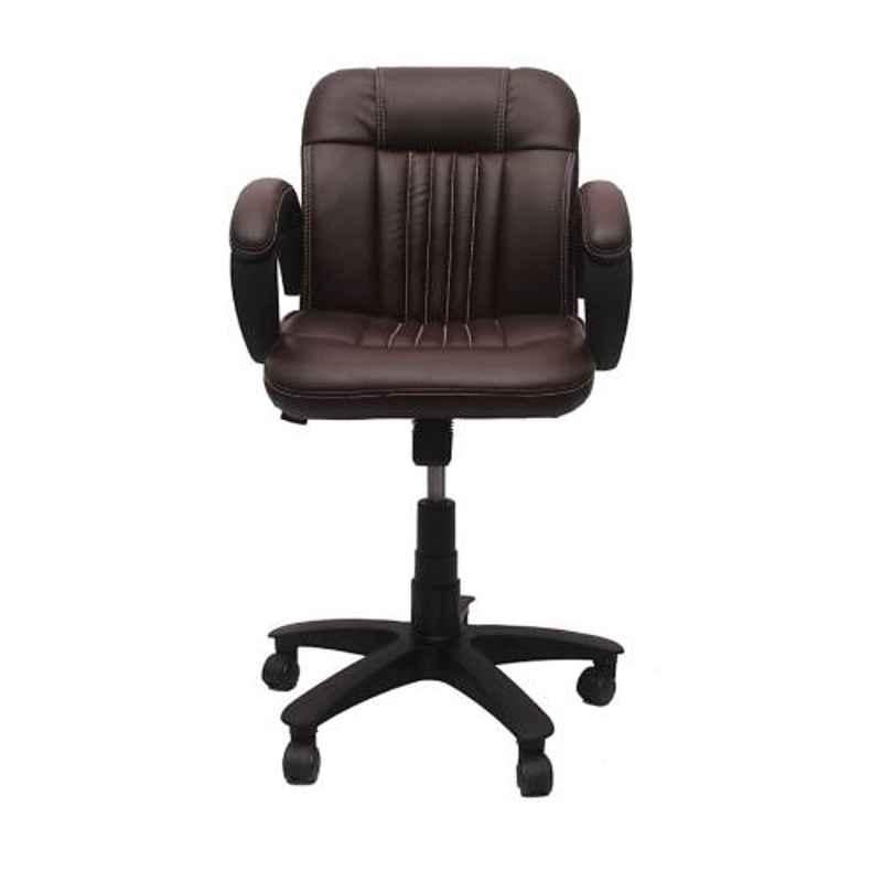 Dicor Seating DS38 Leatherette Brown High Back Office Chair (Pack of 2)
