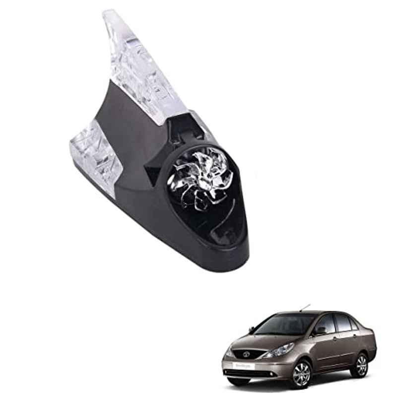 Kozdiko Black Auto Wind Power LED Light Shark Fin Car Antenna for Tata Indigo