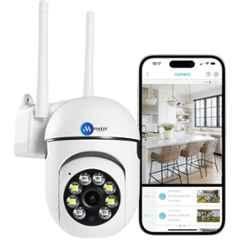 Maizic Smarthome Sricam Series 5MP Dual Lens Wi-Fi CCTV Camera with FHD 1440p Resolution & Full Color Night Vision