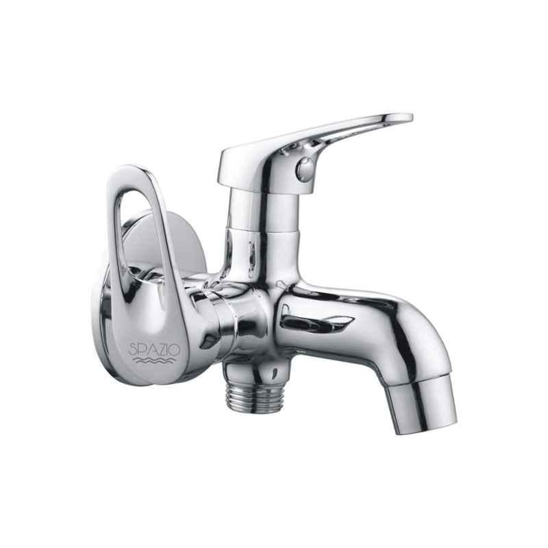 Spazio Hexa Smartbuy Brass Chrome Finish 2-Way Long Nose Bib Cock