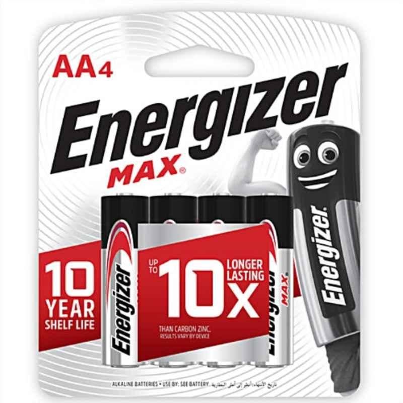 Energizer Max 1.5V Alkaline Battery Cell, 3422BR (Pack of 4)
