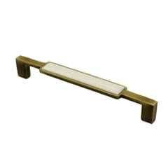 RAB 160mm Zinc White Antique Brass Drawer Pull Handle, 301