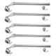 Torofy 24 inch Stainless Steel Silver Wall Mounted Towel Bar (Pack of 5)