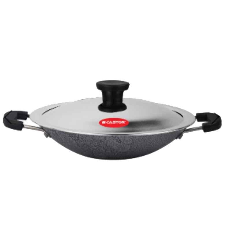 iBELL Castor 200mm Aluminium Non-Stick Appachatty with Lid, CT205AC