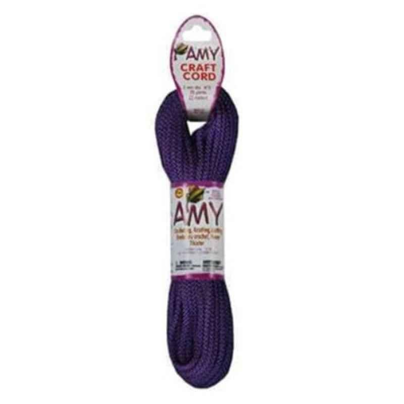 AMY 2mm 25 Yards Purple Craft Cord