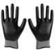 Mallcom 8 Inch White Liner with Grey NBR Coating Safety Gloves, P35NBG (Pack of 12)