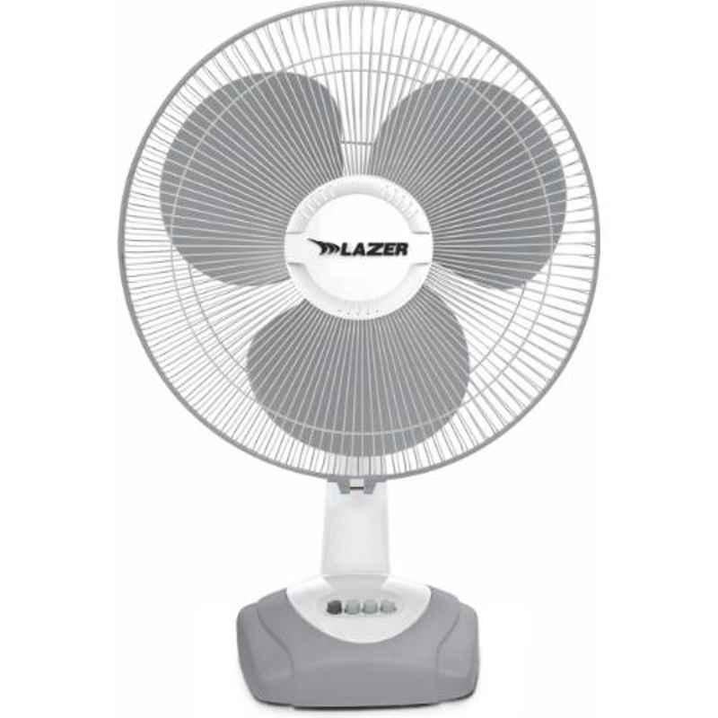 Lazer X-Cel Air N/S 65W 1350rpm White & Cool Grey Table Fan, Sweep: 400 mm