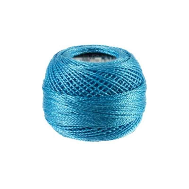 DMC 87Yd Dark Peacock Blue Pearl Cotton Ball, Size: 8