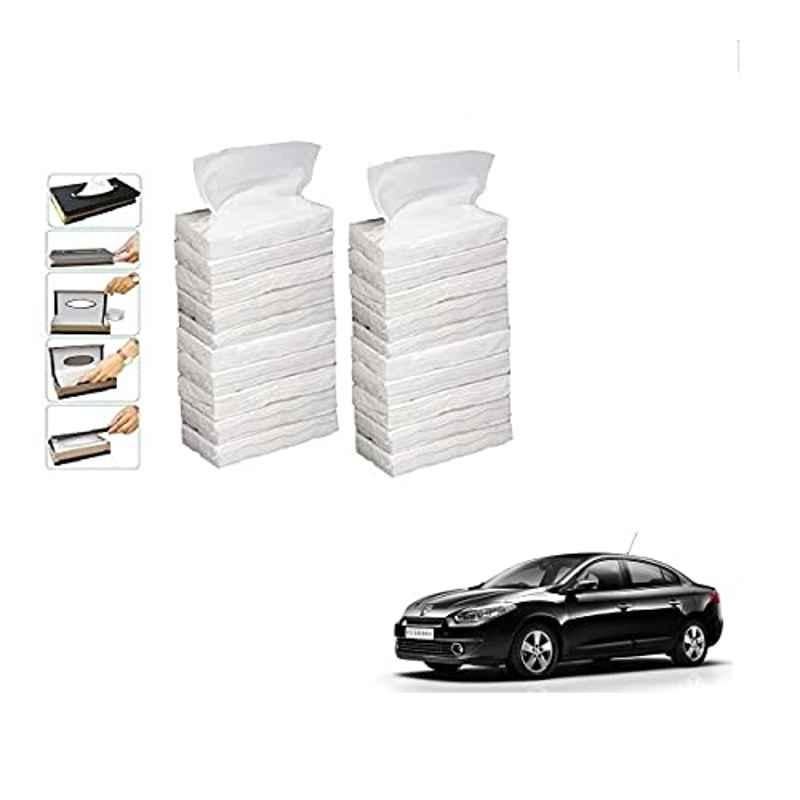 Kozdiko 100 Pulls Dispenser Box Refiller Tissue Paper with 200 Sheets for Renault Fluence (Pack of 20)