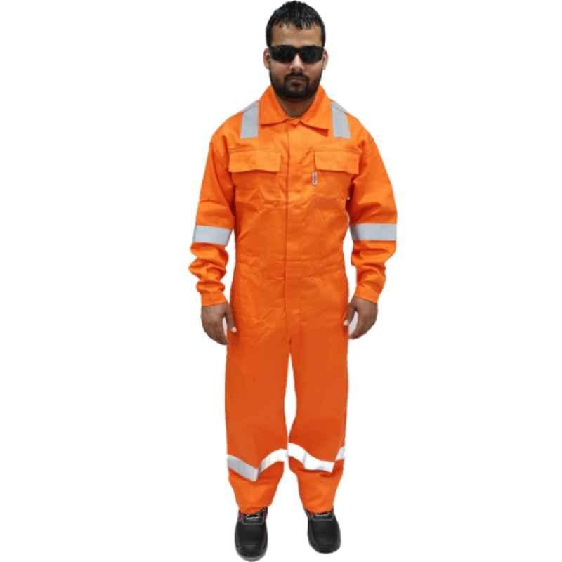 Taha Pyrovatex & Cotton Orange Coverall Size: S