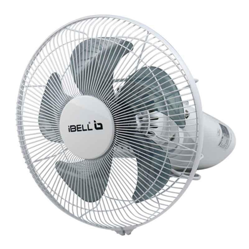 iBELL 05PBS 50W White High Speed Roto Grill Hanging Cabin Wall Fan, Sweep: 285 mm