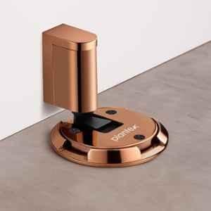 Plantex Zinc Rose Gold Floor Mounted Door Stopper for Home, SDM-02