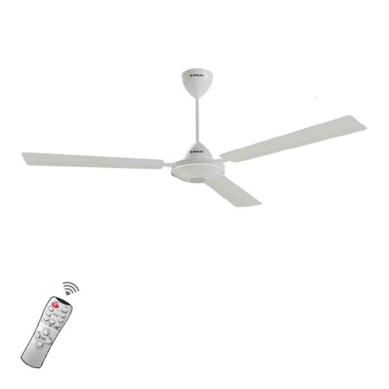 Zunpulse 30W White Wi-Fi Enabled Smart BLDC Ceiling Fan with Remote, Sweep: 1200 mm