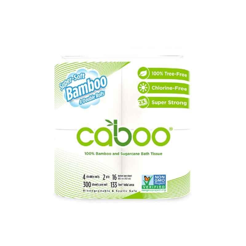 Caboo 2 Ply Bathroom Tissue (Pack of 4 Roll)
