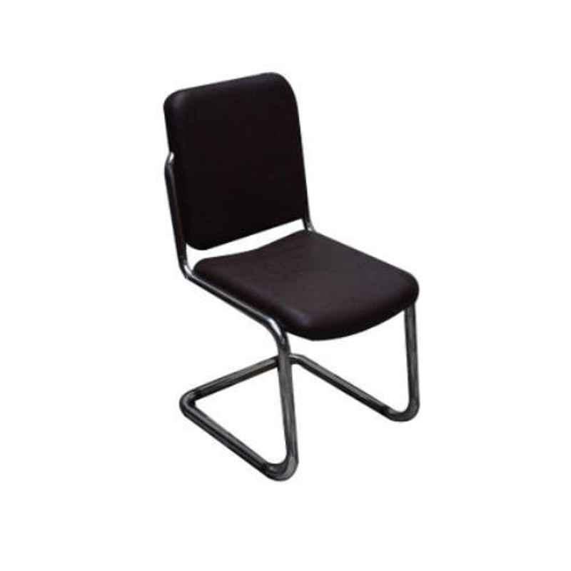 Master Labs Black Leatherite Office Chair with Arm, MLF-057