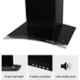 Candes 220W 1100CMH Single Phase Blaze Mild Steel Black Matt Finish Kitchen Chimney with Stainless Steel Baffle Filters, 6BLAZEKH220WA1CC
