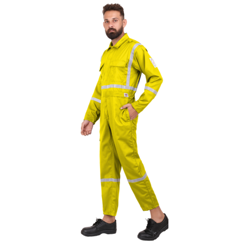 Club Twenty One Workwear IFR PRO Max Aramid Yellow Safety Coverall, 3019, Size: S