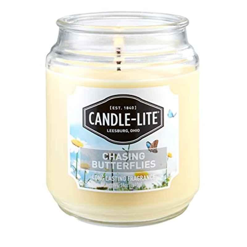 Candle Lite 18oz Edes Chasing Butterfly Candle Jar, 3297354