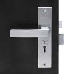 Handle Waala LB10001 8 inch Stainless Steel Silver Ky Plate Mortise Door Lock Set