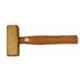 De Neers 1000g Brass Hammer with Wooden Handle