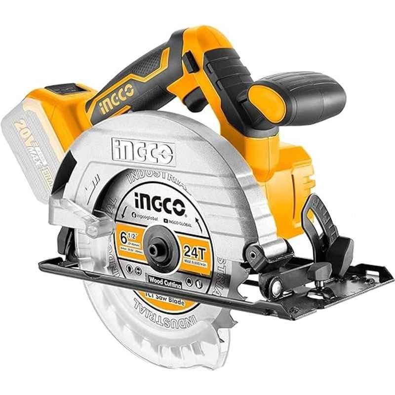 Ingco 165mm Battery Operated Circular Saw for Woodworkers Finished Carpenters CSLI1651