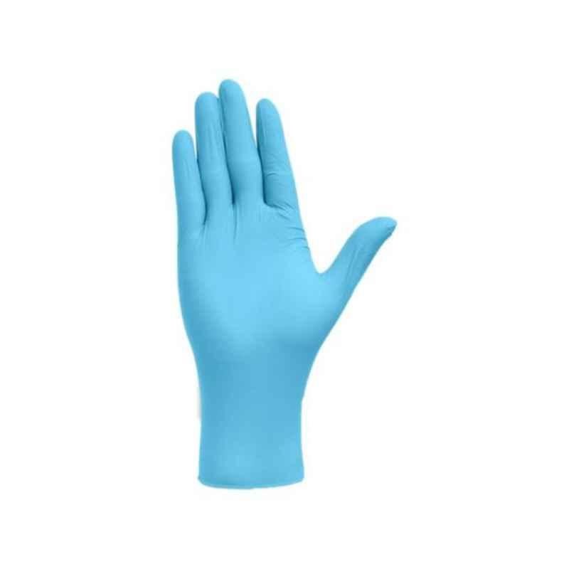 Blue Disposable Nitrile Examination Glove, Size: L (Pack of 100)