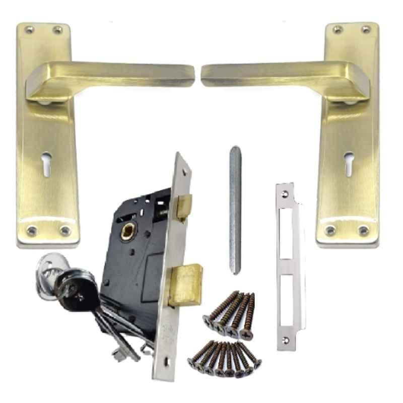 8 inch 6 Lever Antique Brass Finish Steel Mortise Door Lock