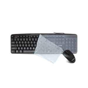 iVoomi Super Black Wired Keyboard & Mouse Combo