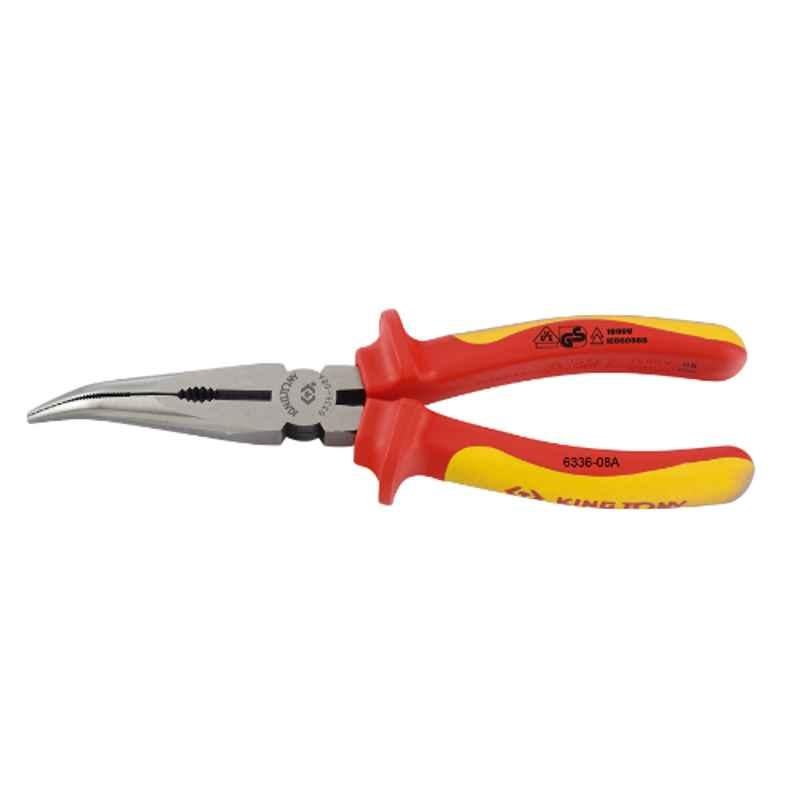 VDE INSULATED BENT NOSE PLIERS 8"(200MML)
