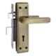 ATOM 7 inch Brass & Iron Brass Antique Finish Mortise Door Lock Set, MH-610-KY-BA