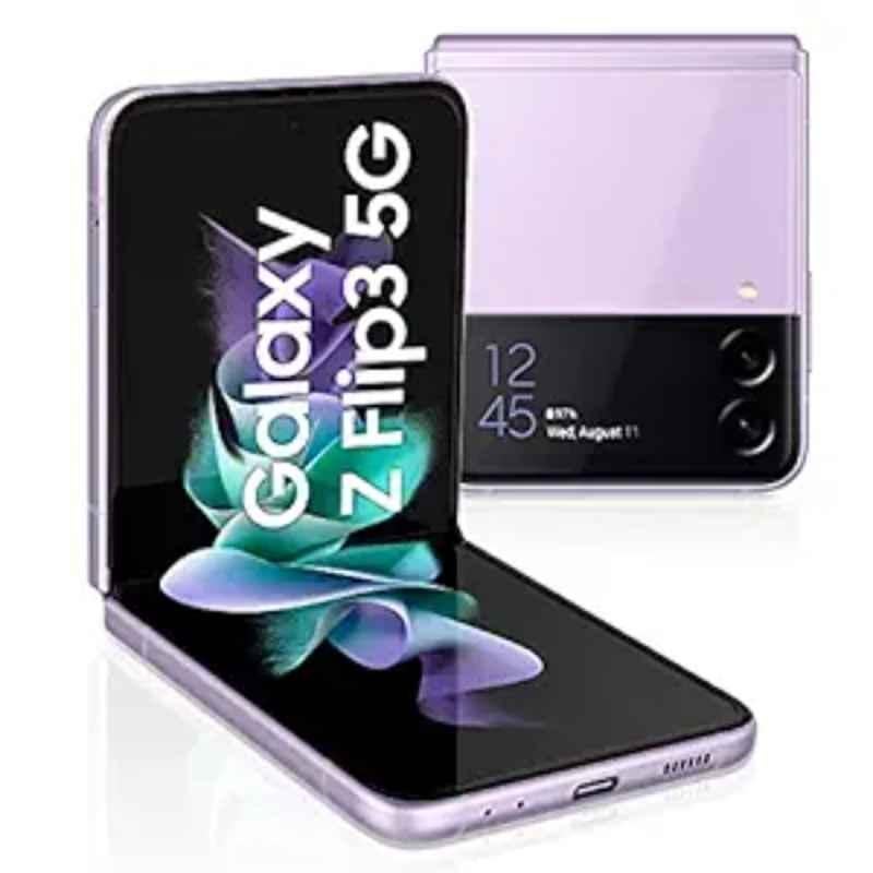 Samsung Galaxy Z Flip3 6.7 inch 8GB/256GB 3300mAh Lavender FHD Plus AMOLED 5G Smartphone, SMF711BLVFMEAW