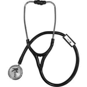 K-Life Stainless Steel Diaphragm Single Head PVC Black Acoustic Stethoscope, ST-04