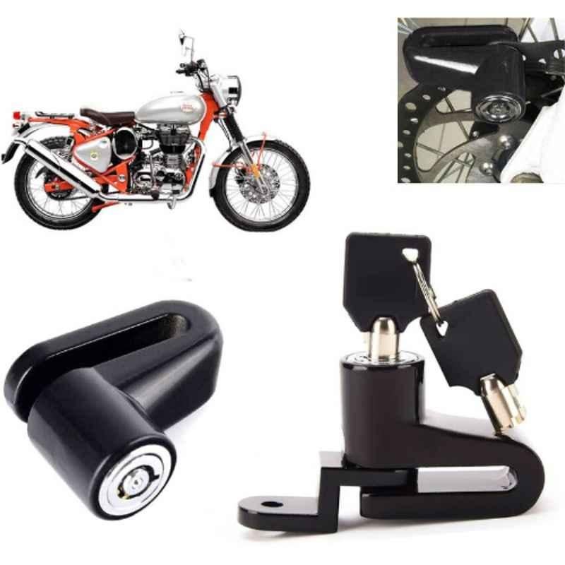 Auto Pearl Steel Heavy Duty Anti Theft Disc Brake Lock for Bullet Trials 500, Lock_540