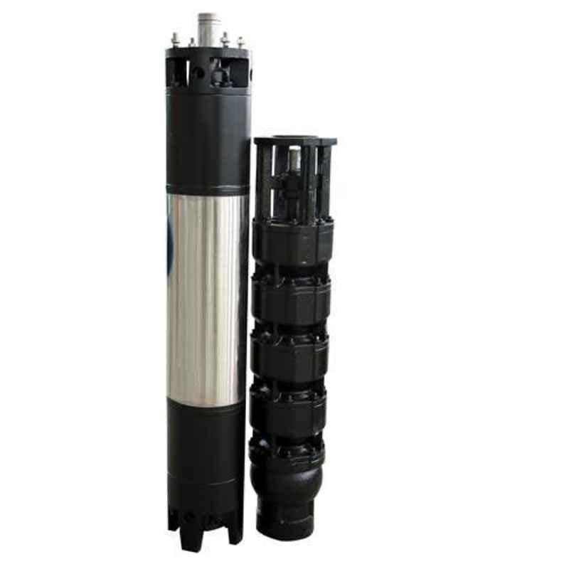 Oswal 10HP 3 Stage Three Phase V8 Super Flow Agriculture Water Filled Submersible Pump, V8-SF-32A