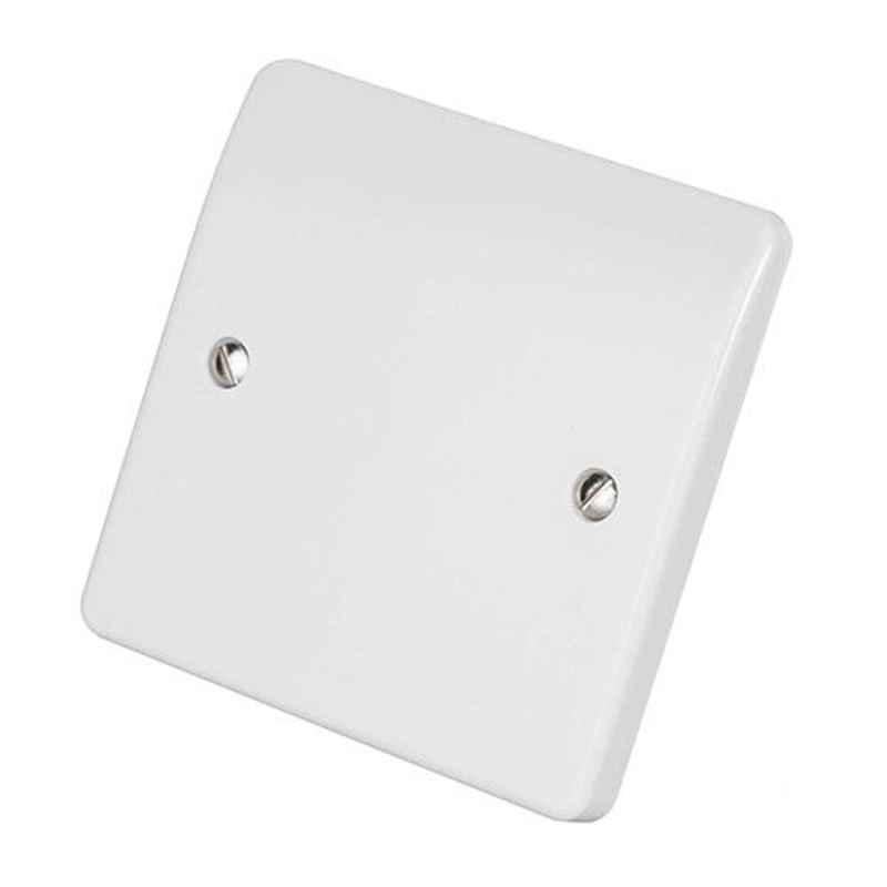 MK Logic Plus 1G 3X3 White Blank Switch Plate, MKK3827WHI, (Pack of 5)
