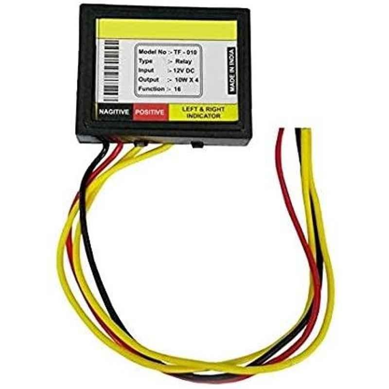 AOW Universal Bike Hazardious Flasher with On-Off Switch for All LED/Bulb Indicators H-30