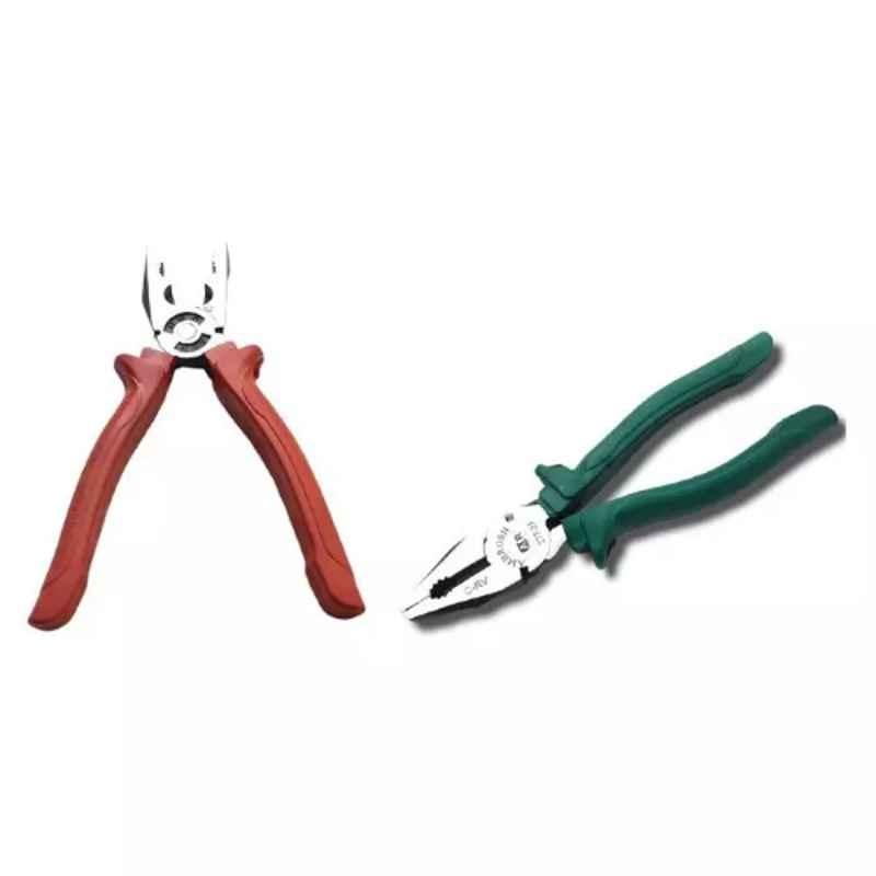 Sky Blue 2 Pcs 7.8 inch Lineman Plier Combo, SBE_PLIER_COMBO_MOD_00915