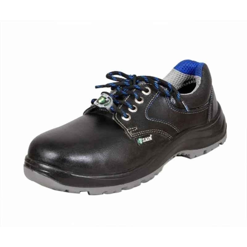 Zain Safety S1-SRA ZM-16 Micro-Fibre S2 Steel Toe Black Safety Shoes, Size: 9